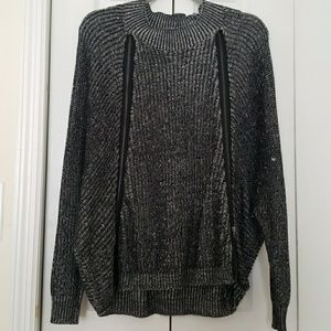 Double sided zipper sweater